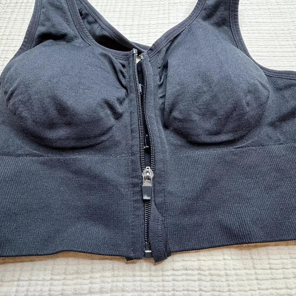 VINA seamless Rhianna Zipper Bra LG black
